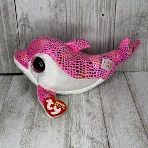 Ty Beanie Boos Collection SPARKLES the Dolphin Plush Retired